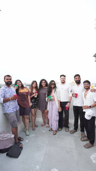 Just a little celebration & us. 🎊